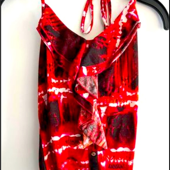 Red and white hulter top - Picture 1 of 1